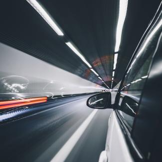 Driving in tunnel